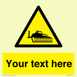 Custom warning grounding cruiser on lock cill